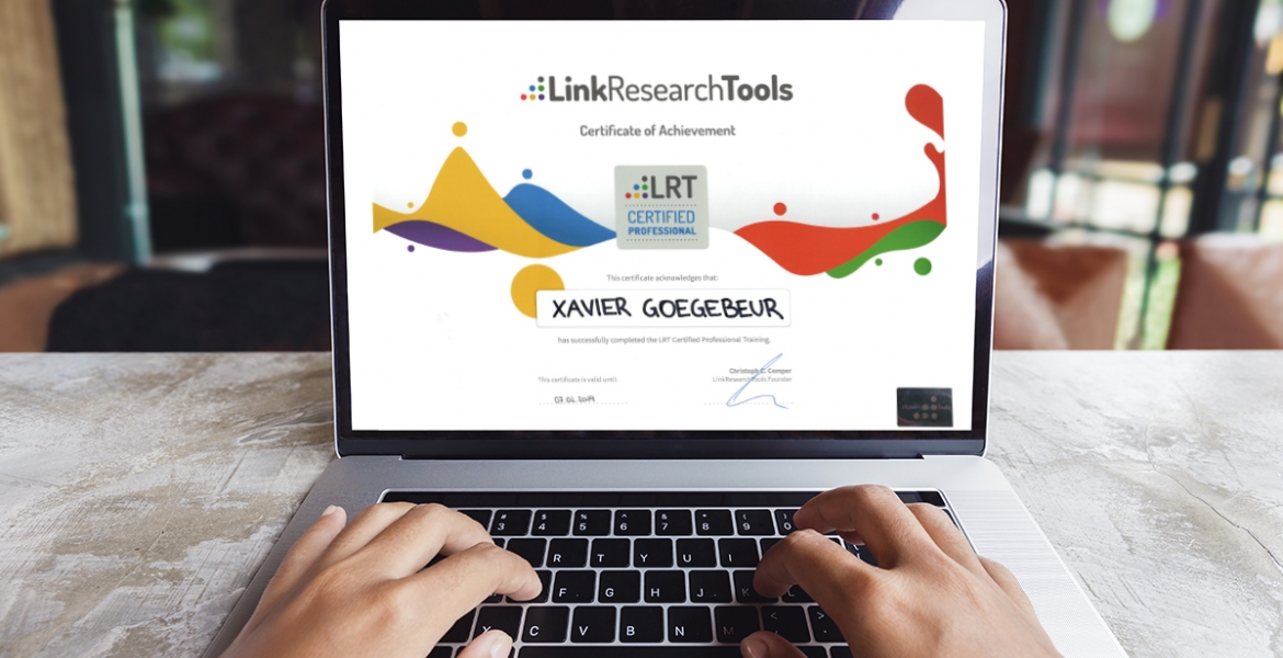 Link Optimizer is nu LRT Certified Professional