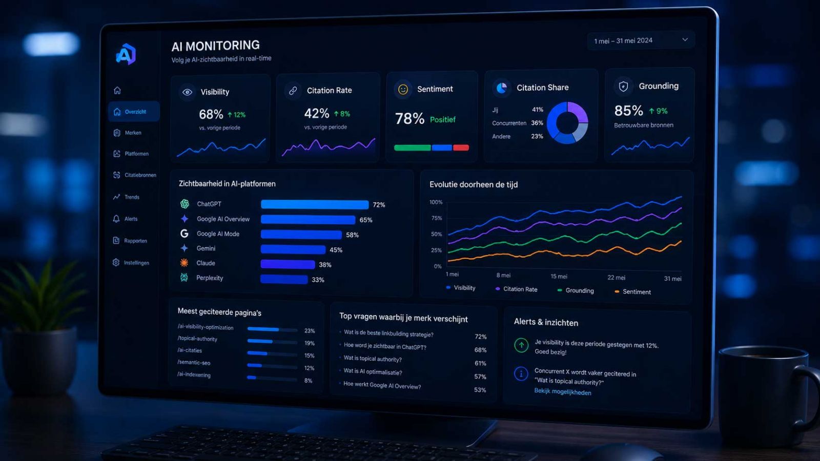 AI Monitoring - Meet je AI-zichtbaarheid AI Monitoring - Meet je AI-zichtbaarheid